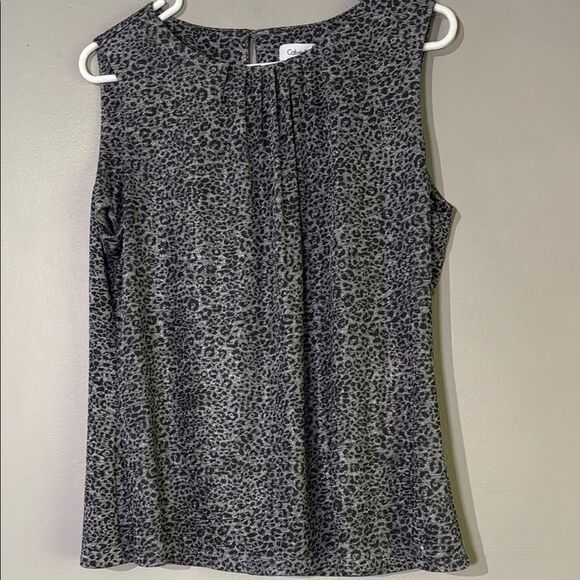Calvin Klein Gray Blouse Elegant and Versatile - Picture 1 of 11